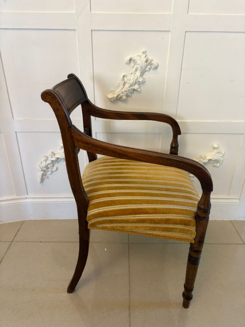 PAIR OF ANTIQUE GEORGE III QUALITY MAHOGANY DESKS CHAIRS - ADDITIONAL PHOTO 11