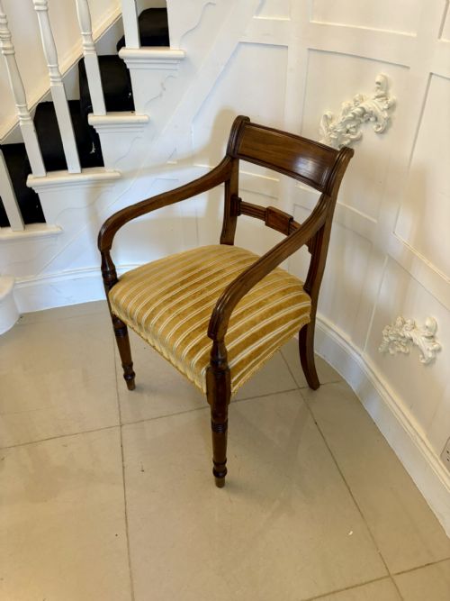 PAIR OF ANTIQUE GEORGE III QUALITY MAHOGANY DESKS CHAIRS - ADDITIONAL PHOTO 14