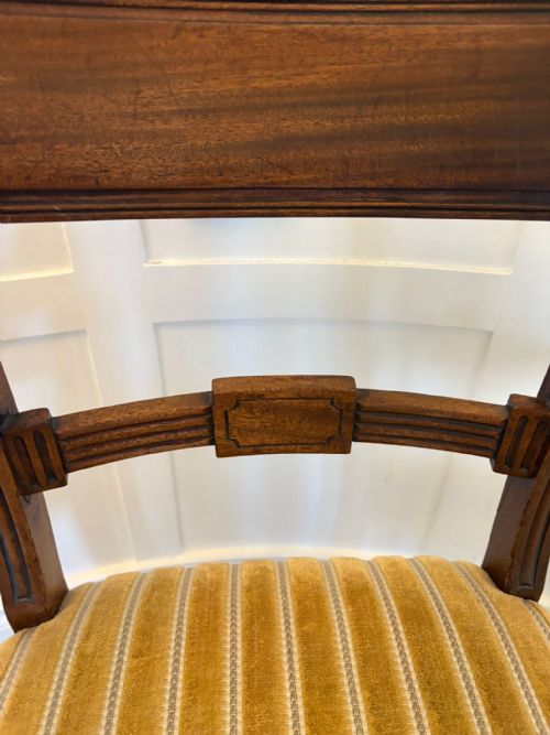 PAIR OF ANTIQUE GEORGE III QUALITY MAHOGANY DESKS CHAIRS - ADDITIONAL PHOTO 15