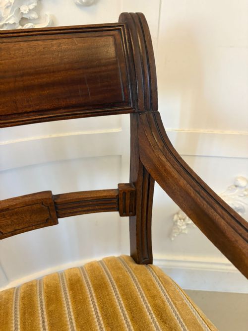 PAIR OF ANTIQUE GEORGE III QUALITY MAHOGANY DESKS CHAIRS - ADDITIONAL PHOTO 16