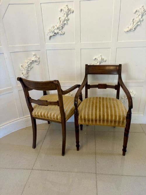 PAIR OF ANTIQUE GEORGE III QUALITY MAHOGANY DESKS CHAIRS - ADDITIONAL PHOTO 18
