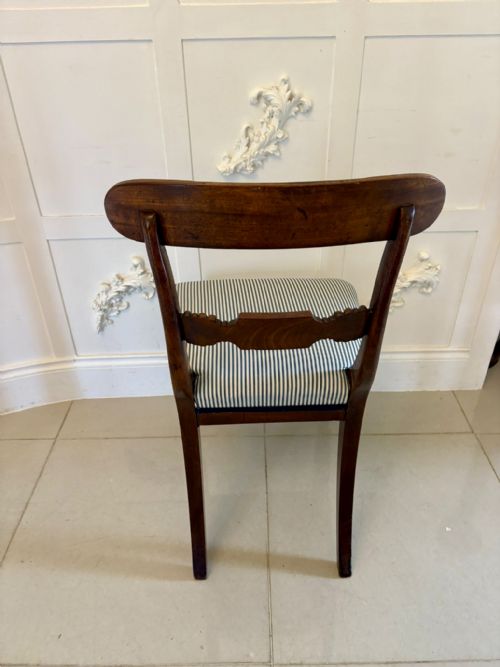 SET OF 4 ANTIQUE REGENCY QUALITY CARVED MAHOGANY DINING CHAIRS - ADDITIONAL PHOTO 1