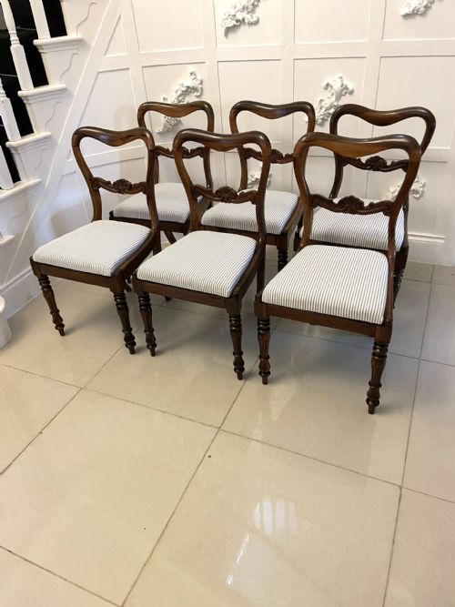 SET OF SIX ANTIQUE VICTORIAN QUALITY ROSEWOOD DINING CHAIRS - ADDITIONAL PHOTO 1