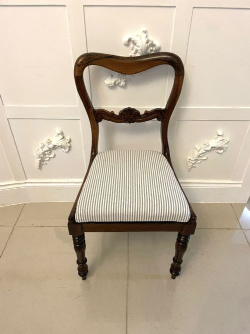 SET OF SIX ANTIQUE VICTORIAN QUALITY ROSEWOOD DINING CHAIRS - ADDITIONAL PHOTO 2