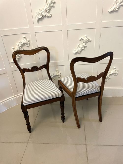 SET OF SIX ANTIQUE VICTORIAN QUALITY ROSEWOOD DINING CHAIRS - ADDITIONAL PHOTO 3