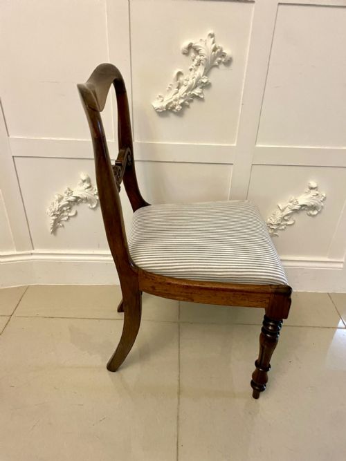 SET OF SIX ANTIQUE VICTORIAN QUALITY ROSEWOOD DINING CHAIRS - ADDITIONAL PHOTO 8