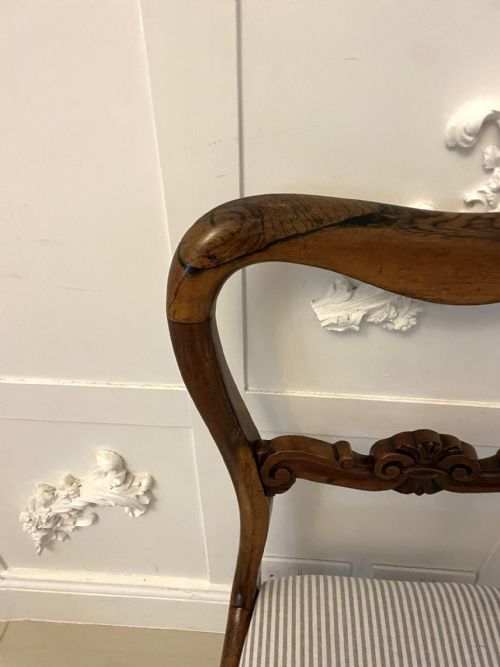 SET OF SIX ANTIQUE VICTORIAN QUALITY ROSEWOOD DINING CHAIRS - ADDITIONAL PHOTO 11