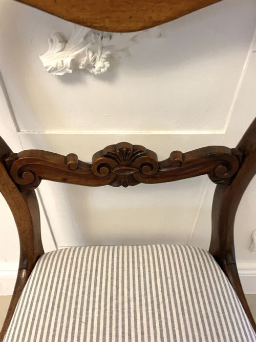SET OF SIX ANTIQUE VICTORIAN QUALITY ROSEWOOD DINING CHAIRS - ADDITIONAL PHOTO 12