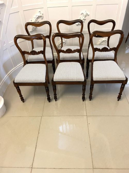 SET OF SIX ANTIQUE VICTORIAN QUALITY ROSEWOOD DINING CHAIRS - ADDITIONAL PHOTO 13
