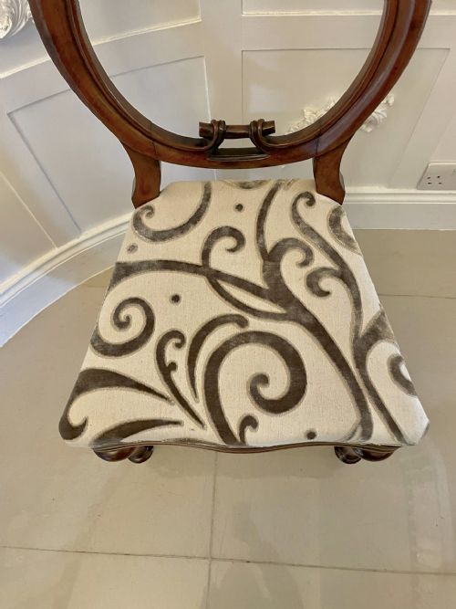 OUTSTANDING SET OF 6 VICTORIAN ANTIQUE MAHOGANY BALLOON BACK DINING CHAIRS - ADDITIONAL PHOTO 3