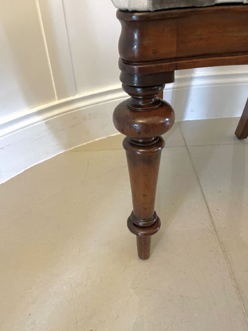 OUTSTANDING SET OF 6 VICTORIAN ANTIQUE MAHOGANY BALLOON BACK DINING CHAIRS - ADDITIONAL PHOTO 5