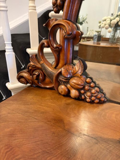 OUTSTANDING QUALITY ANTIQUE VICTORIAN CARVED MAHOGANY MIRROR BACK SIDEBOARD - ADDITIONAL PHOTO 9