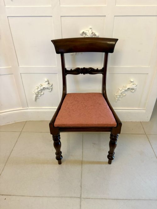SET OF 6 ANTIQUE WILLIAM IV QUALITY MAHOGANY DINING CHAIRS - ADDITIONAL PHOTO 2