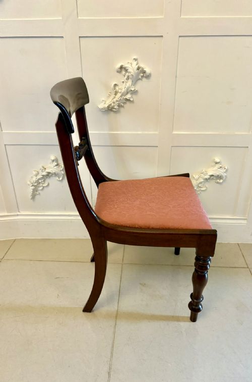 SET OF 6 ANTIQUE WILLIAM IV QUALITY MAHOGANY DINING CHAIRS - ADDITIONAL PHOTO 4