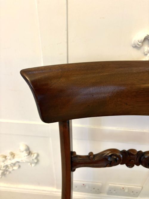 SET OF 6 ANTIQUE WILLIAM IV QUALITY MAHOGANY DINING CHAIRS - ADDITIONAL PHOTO 7