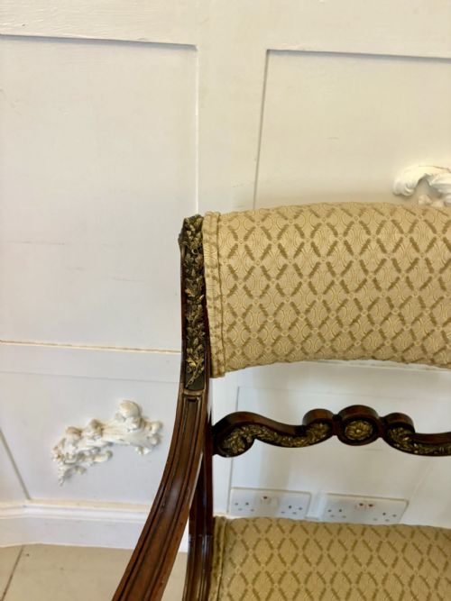 EXHIBITION QUALITY SET OF EIGHT ANTIQUE REGENCY MAHOGANY DINING CHAIRS - ADDITIONAL PHOTO 6