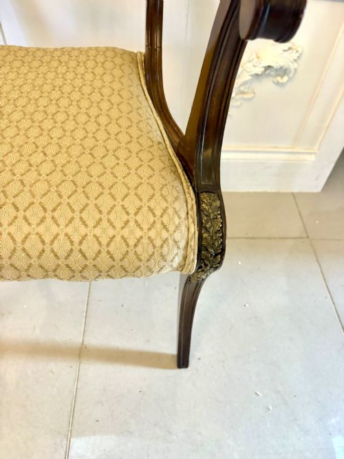 EXHIBITION QUALITY SET OF EIGHT ANTIQUE REGENCY MAHOGANY DINING CHAIRS - ADDITIONAL PHOTO 7