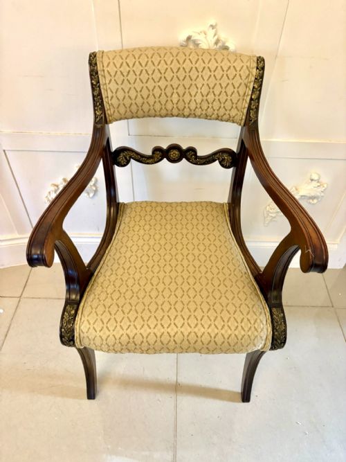 EXHIBITION QUALITY SET OF EIGHT ANTIQUE REGENCY MAHOGANY DINING CHAIRS - ADDITIONAL PHOTO 10