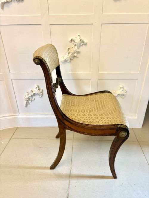 EXHIBITION QUALITY SET OF EIGHT ANTIQUE REGENCY MAHOGANY DINING CHAIRS - ADDITIONAL PHOTO 14