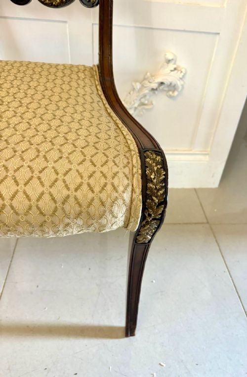 EXHIBITION QUALITY SET OF EIGHT ANTIQUE REGENCY MAHOGANY DINING CHAIRS - ADDITIONAL PHOTO 15
