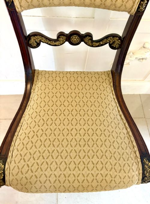 EXHIBITION QUALITY SET OF EIGHT ANTIQUE REGENCY MAHOGANY DINING CHAIRS - ADDITIONAL PHOTO 16