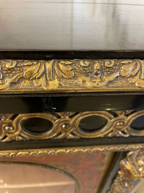 ANTIQUE FRENCH BOULLE DISPLAY CABINET - ADDITIONAL PHOTO 1