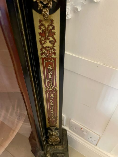 ANTIQUE FRENCH BOULLE DISPLAY CABINET - ADDITIONAL PHOTO 2
