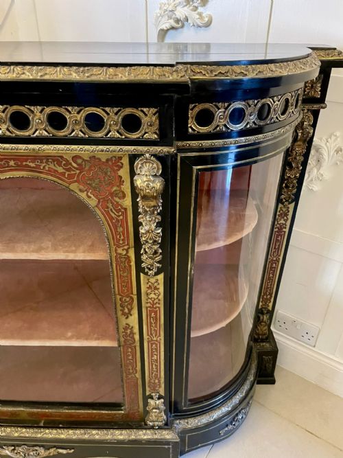 ANTIQUE FRENCH BOULLE DISPLAY CABINET - ADDITIONAL PHOTO 3