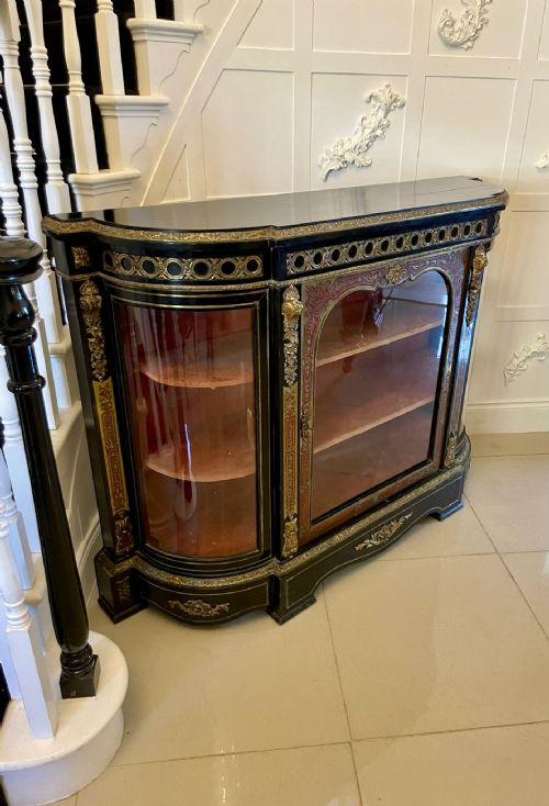 ANTIQUE FRENCH BOULLE DISPLAY CABINET - ADDITIONAL PHOTO 7