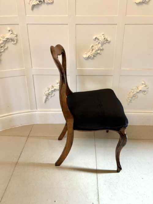 ANTIQUE SET OF SIX QUALITY VICTORIAN ROSEWOOD BALLOON BACK DINING CHAIRS - ADDITIONAL PHOTO 1