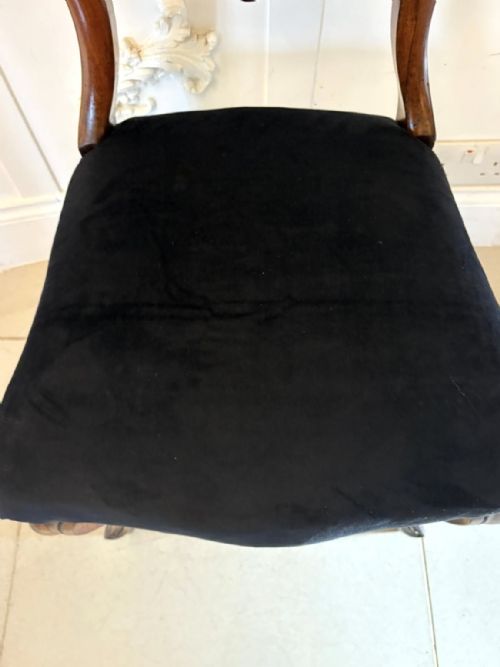 ANTIQUE SET OF SIX QUALITY VICTORIAN ROSEWOOD BALLOON BACK DINING CHAIRS - ADDITIONAL PHOTO 5