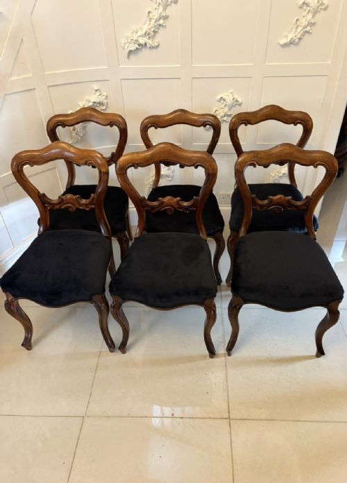 ANTIQUE SET OF SIX QUALITY VICTORIAN ROSEWOOD BALLOON BACK DINING CHAIRS - ADDITIONAL PHOTO 12