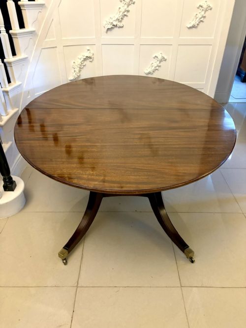 QUALITY ANTIQUE MAHOGANY EXTENDING 10 SEATER DINING TABLE - ADDITIONAL PHOTO 8