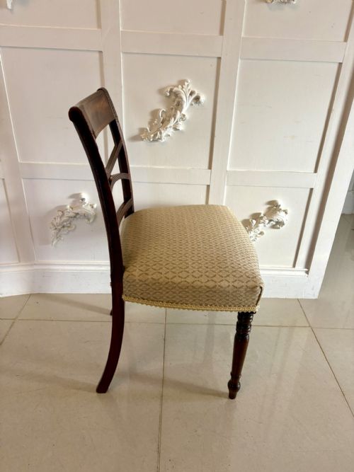 ANTIQUE GEORGE III QUALITY SHERATON SET OF EIGHT DINING CHAIRS - ADDITIONAL PHOTO 3