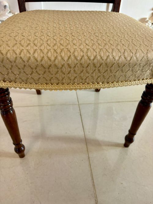 ANTIQUE GEORGE III QUALITY SHERATON SET OF EIGHT DINING CHAIRS - ADDITIONAL PHOTO 9