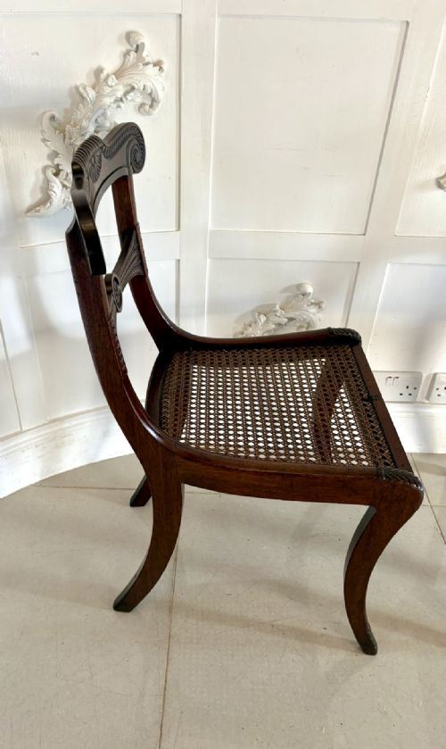 MAGNIFICENT QUALITY ANTIQUE SET OF 6 REGENCY DINING CHAIRS - ADDITIONAL PHOTO 1