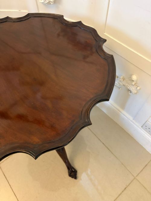 ANTIQUE QUALITY GEORGE III MAHOGANY TRIPOD CENTRE TABLE - ADDITIONAL PHOTO 4