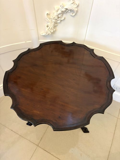 ANTIQUE QUALITY GEORGE III MAHOGANY TRIPOD CENTRE TABLE - ADDITIONAL PHOTO 6