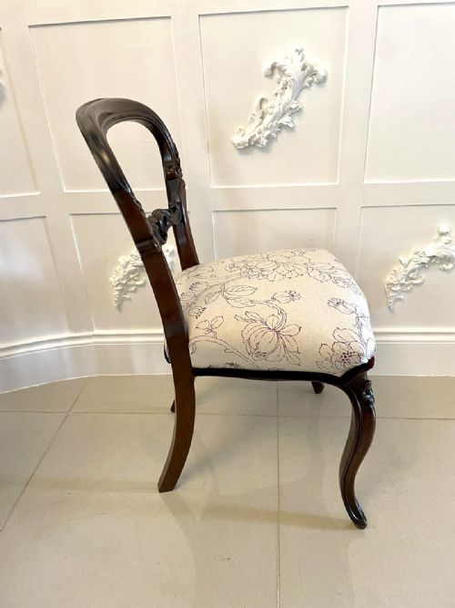 FINE QUALITY SET OF 6 ANTIQUE VICTORIAN MAHOGANY DINING CHAIRS - ADDITIONAL PHOTO 10