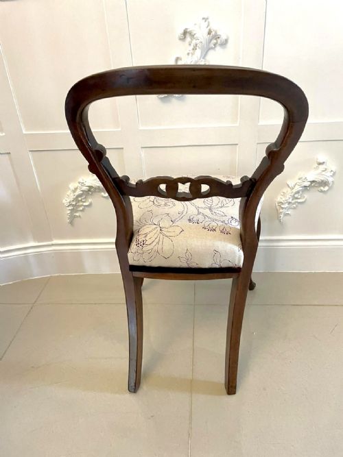 FINE QUALITY SET OF 6 ANTIQUE VICTORIAN MAHOGANY DINING CHAIRS - ADDITIONAL PHOTO 11