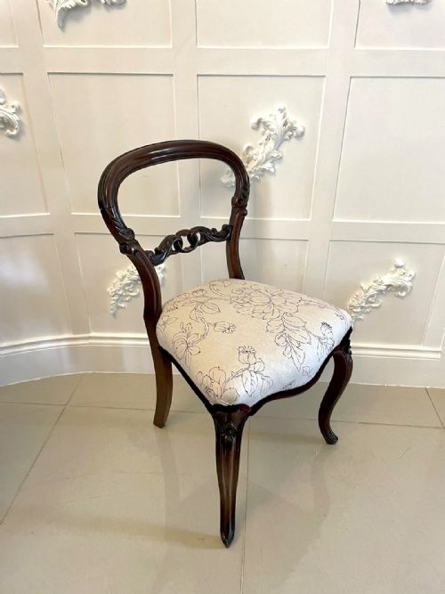 FINE QUALITY SET OF 6 ANTIQUE VICTORIAN MAHOGANY DINING CHAIRS - ADDITIONAL PHOTO 12