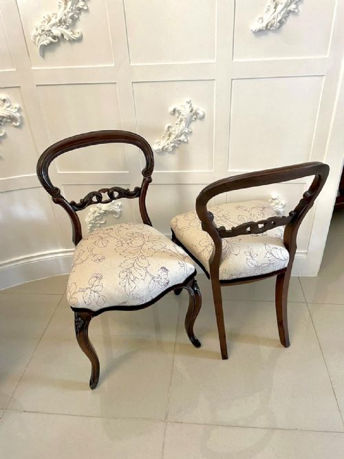 FINE QUALITY SET OF 6 ANTIQUE VICTORIAN MAHOGANY DINING CHAIRS - ADDITIONAL PHOTO 13