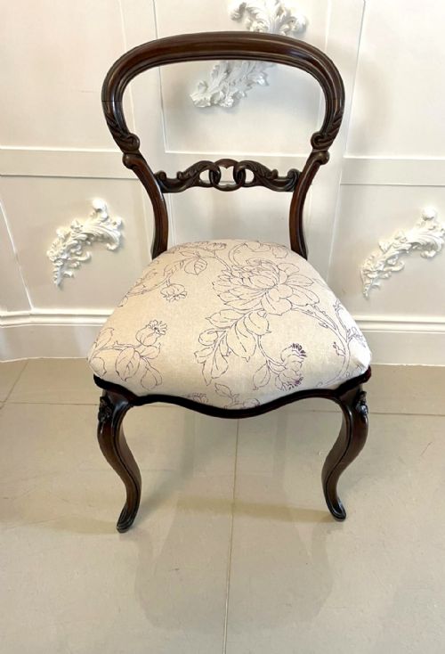 FINE QUALITY SET OF 6 ANTIQUE VICTORIAN MAHOGANY DINING CHAIRS - ADDITIONAL PHOTO 14