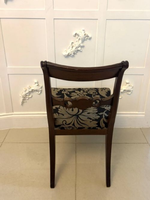 ANTIQUE SET OF FOUR REGENCY MAHOGANY DINING CHAIRS - ADDITIONAL PHOTO 1