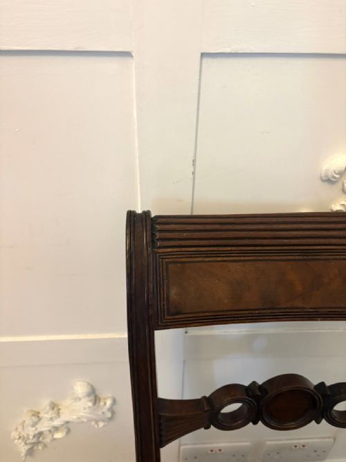 ANTIQUE SET OF FOUR REGENCY MAHOGANY DINING CHAIRS - ADDITIONAL PHOTO 6