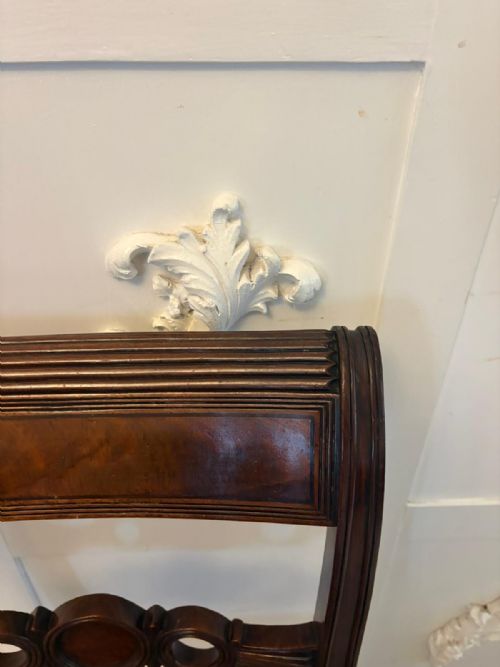 ANTIQUE SET OF FOUR REGENCY MAHOGANY DINING CHAIRS - ADDITIONAL PHOTO 7