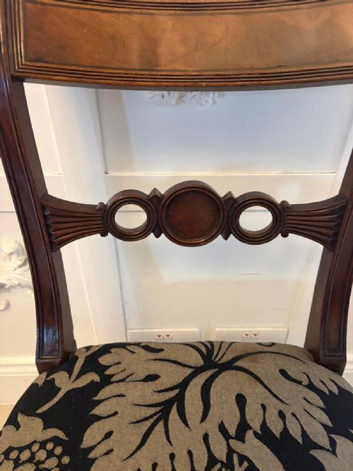 ANTIQUE SET OF FOUR REGENCY MAHOGANY DINING CHAIRS - ADDITIONAL PHOTO 8