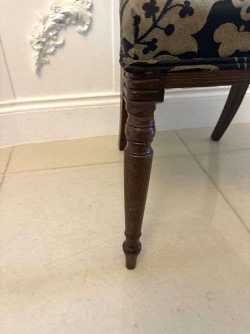 ANTIQUE SET OF FOUR REGENCY MAHOGANY DINING CHAIRS - ADDITIONAL PHOTO 9