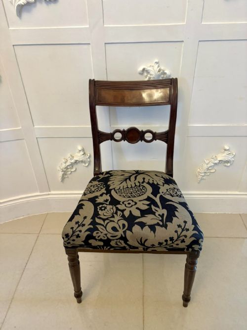 ANTIQUE SET OF FOUR REGENCY MAHOGANY DINING CHAIRS - ADDITIONAL PHOTO 10