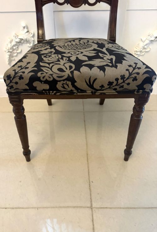 ANTIQUE SET OF FOUR REGENCY MAHOGANY DINING CHAIRS - ADDITIONAL PHOTO 11